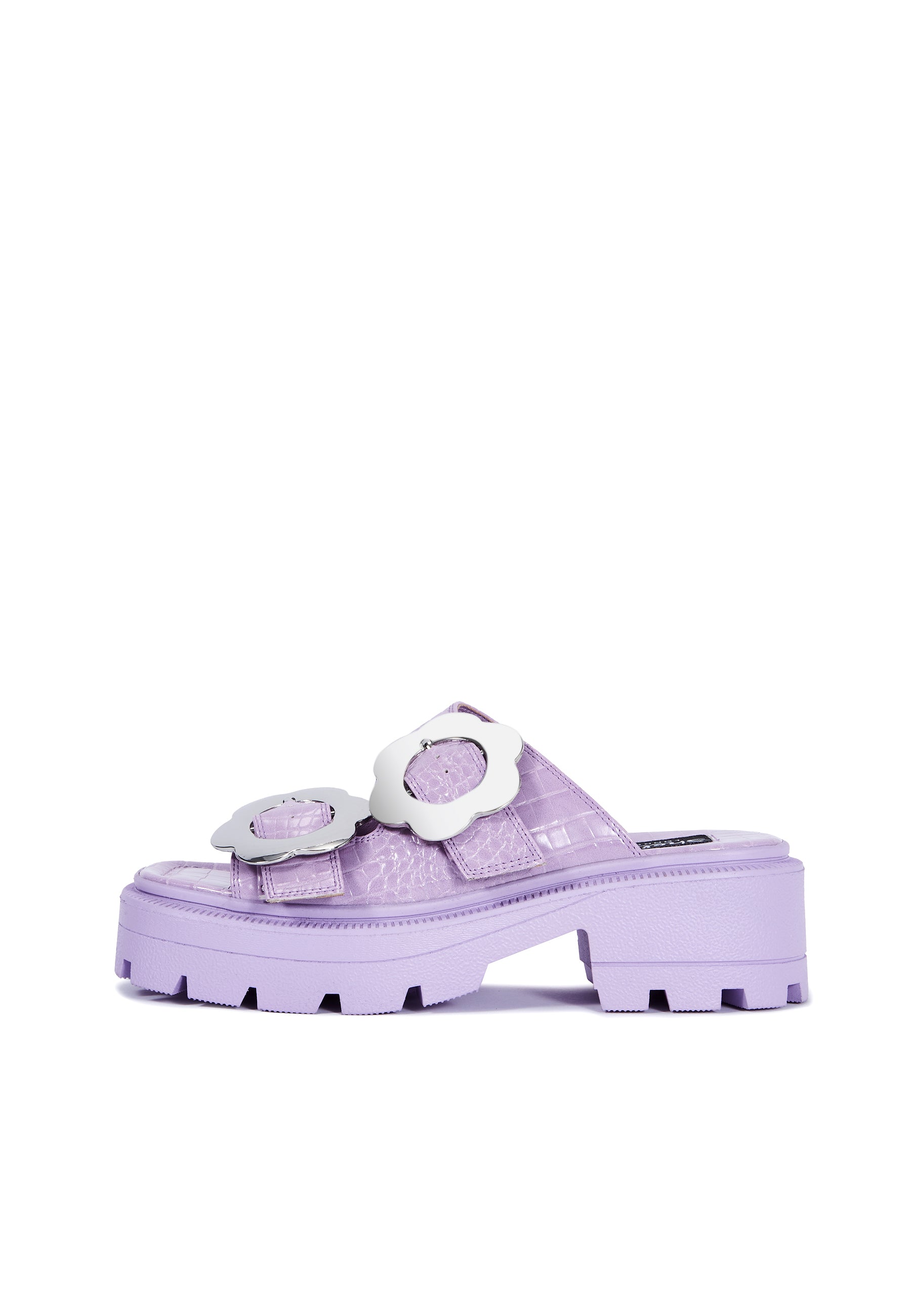 AMBER LILAC CHUNKY DOUBLE STRAP SANDAL