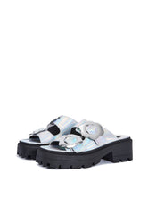 AMBER LILAC CHUNKY DOUBLE STRAP SANDAL