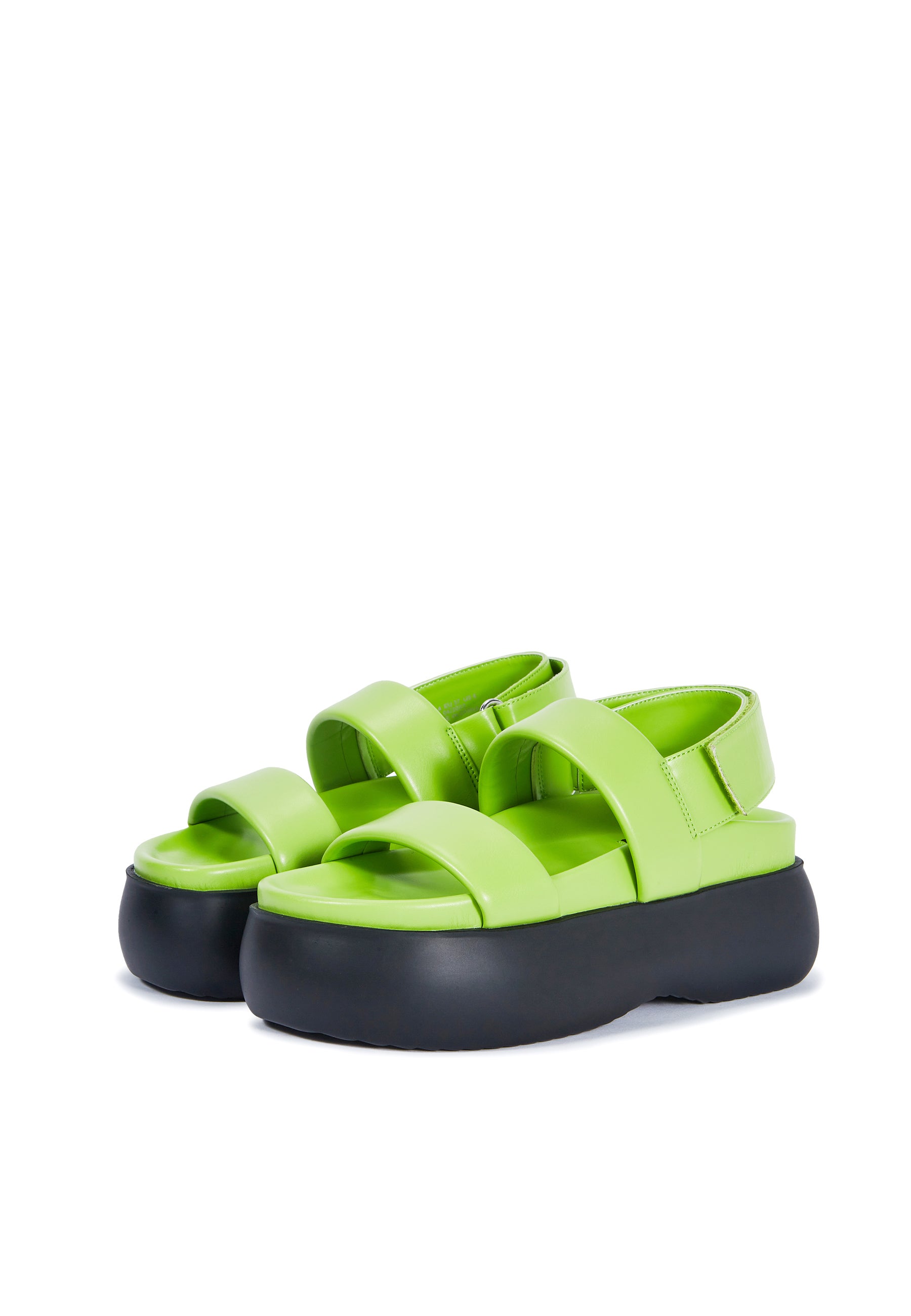 DOUBLE STRAP BUBBLE PLATFORM SANDAL