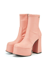 EDGE PLATFORM HEELED ANKLE BOOT