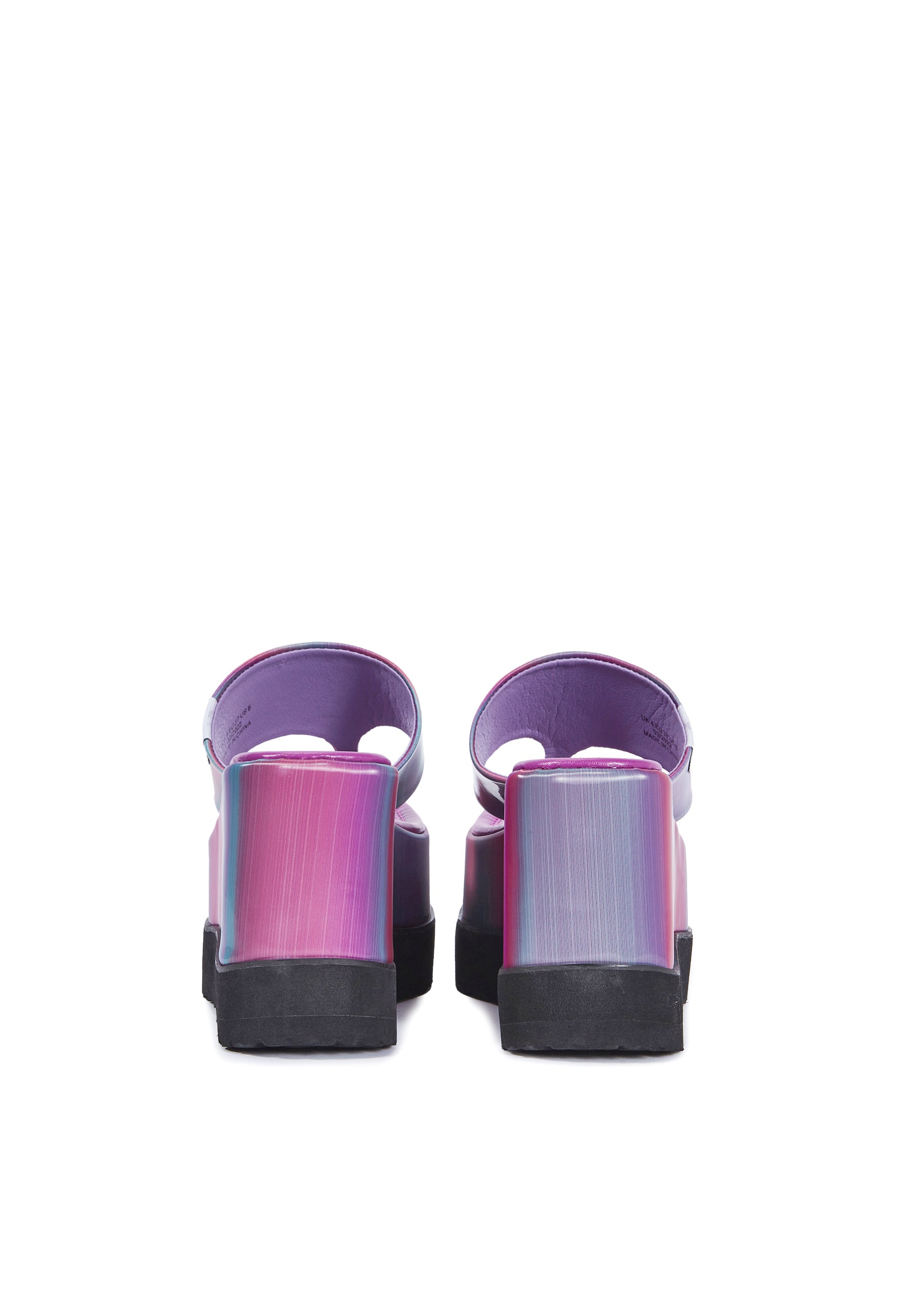 KLUB LILAC HOLOGRAPHIC PLATFROM WEDGE