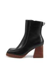 MARS BLACK HEELED ANKLE BOOT