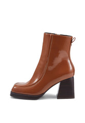MARS TAN HEELED ANKLE BOOT