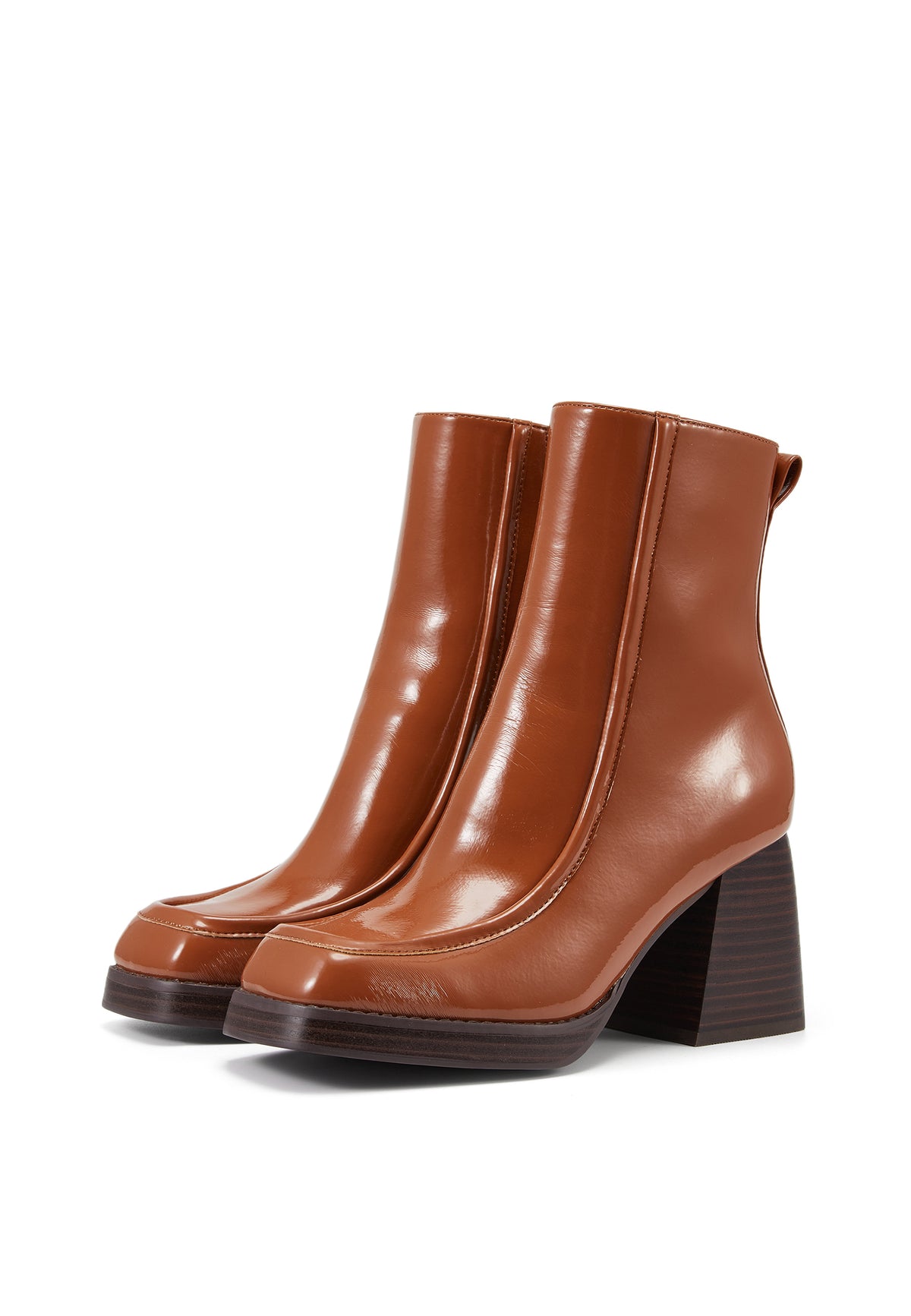 MARS TAN HEELED ANKLE BOOT