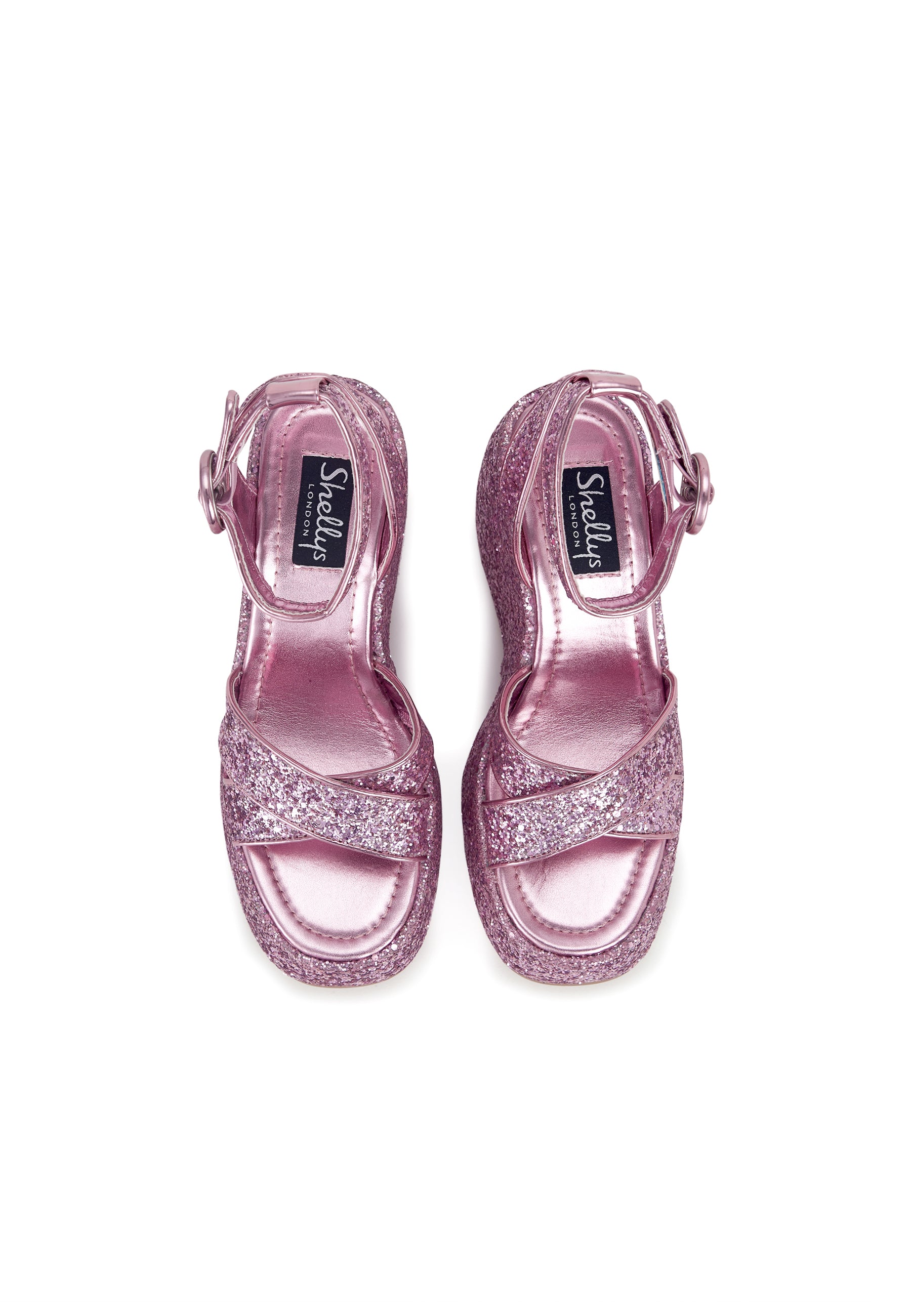 Glitter sales platform wedges